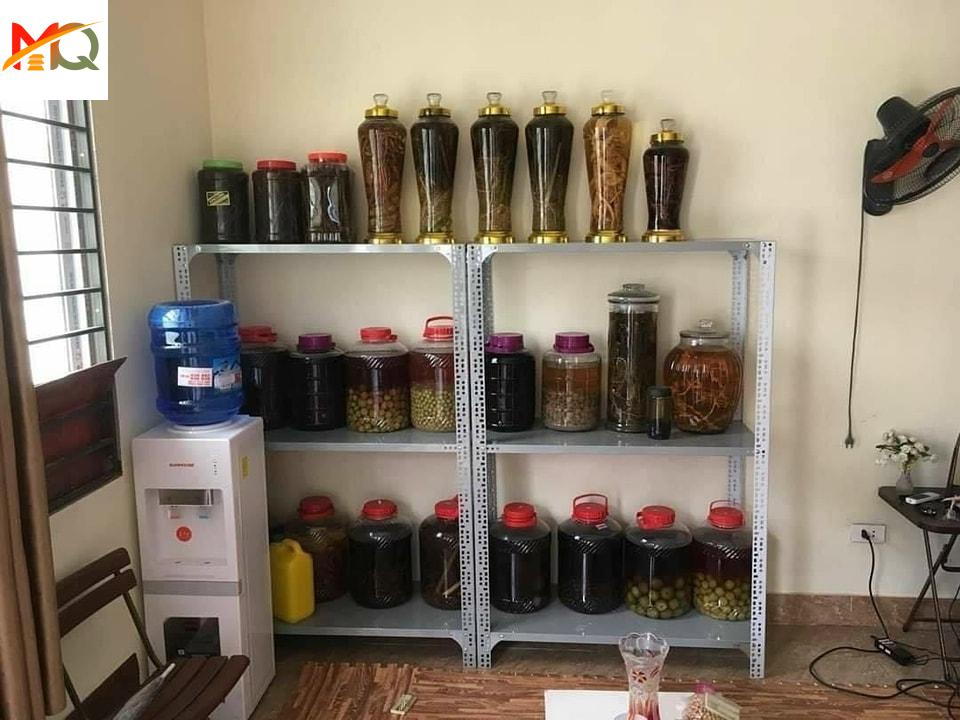 Kệ cao 1.5m - dài 1.6m - rộng 30cm x 3 sàn