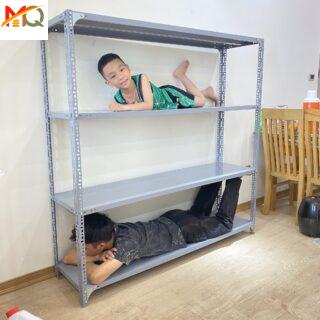 Kệ V-Lỗ 4 Sàn Dài 1.5m Rộng 30cm